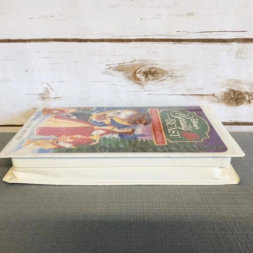BEAUTY AND THE BEAST THE ENCHANTED CHRISTMAS VHS Home Video Tape Walt Disney - Picture 7 of 8